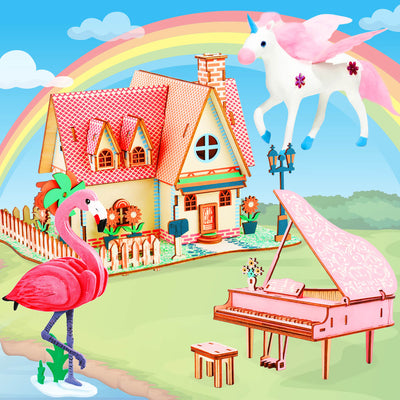 Allessimo Reality Puzzles Pretty in Pink Collection STEM Toys