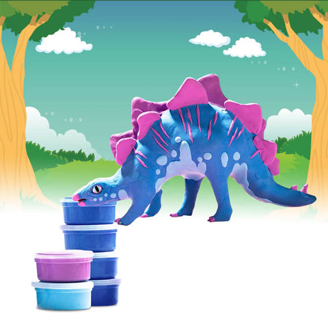 Allessimo Reality Puzzles Spike the Stego 3D Clay Stegosaurs Puzzle
